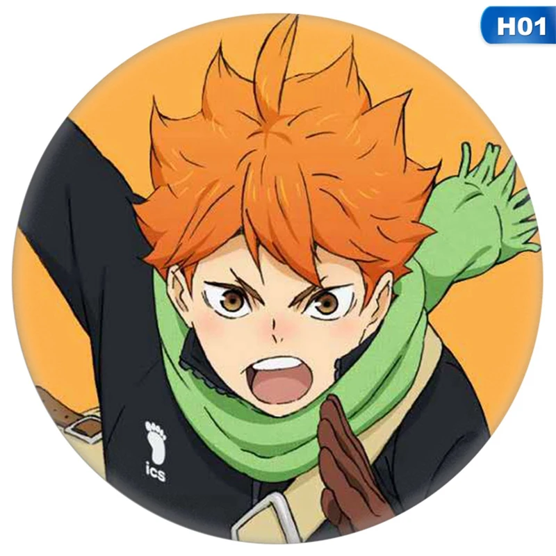 Bottons Anime Haikyuu!!! Anime Japonês Botton Yaoi Vôlei Haikyuu Broche Pin