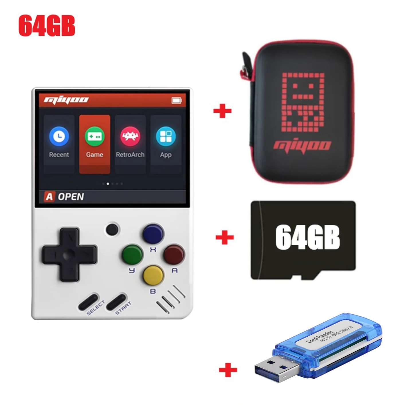 Miyoo Mini Handheld Game Console Nostalgic FC Retro Open Source Handheld GBA Arcade PS IPS 32G/64G/128G pocket Gaming Console 