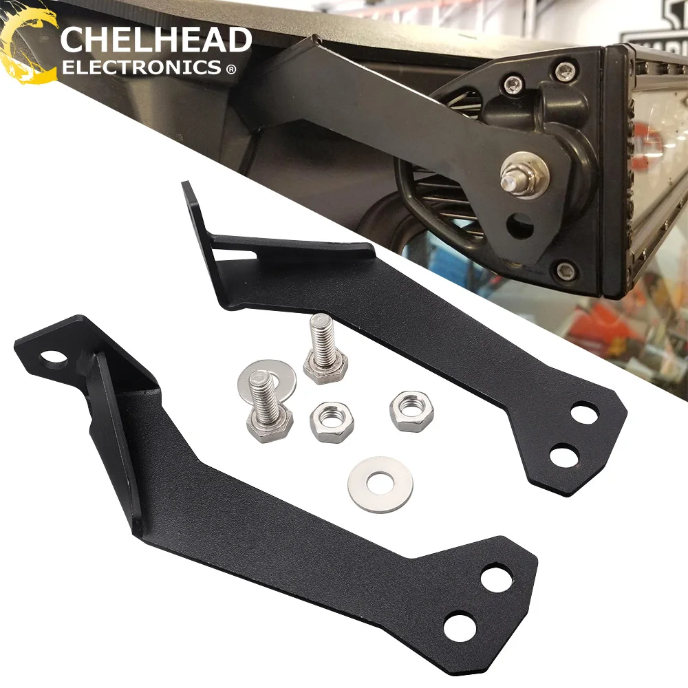 

UTV Mount Brackets for 30'' 32” Straight Curved LED Light Bar Upper Roof Roll Bar Cage Mounting Holder for Polaris RZR 900 1000