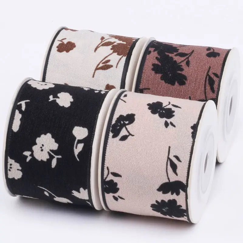 

Kewgarden 38 мм 1,5 дюйма, печатные аксессуары для волос с бантом DIY, украшение для одежды, Цветочная шляпа, 10 ярдов