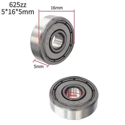 High-Quality Carbon Steel Deep Groove Ball Bearings for Enhanced Performance (625zz)
