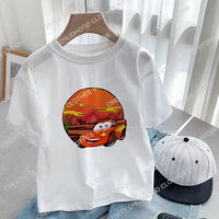 Cars Children comfortable T-Shirt Lightning McQueen Cartoons Cute For Summer cotton Fashion clothes Outdoor 2