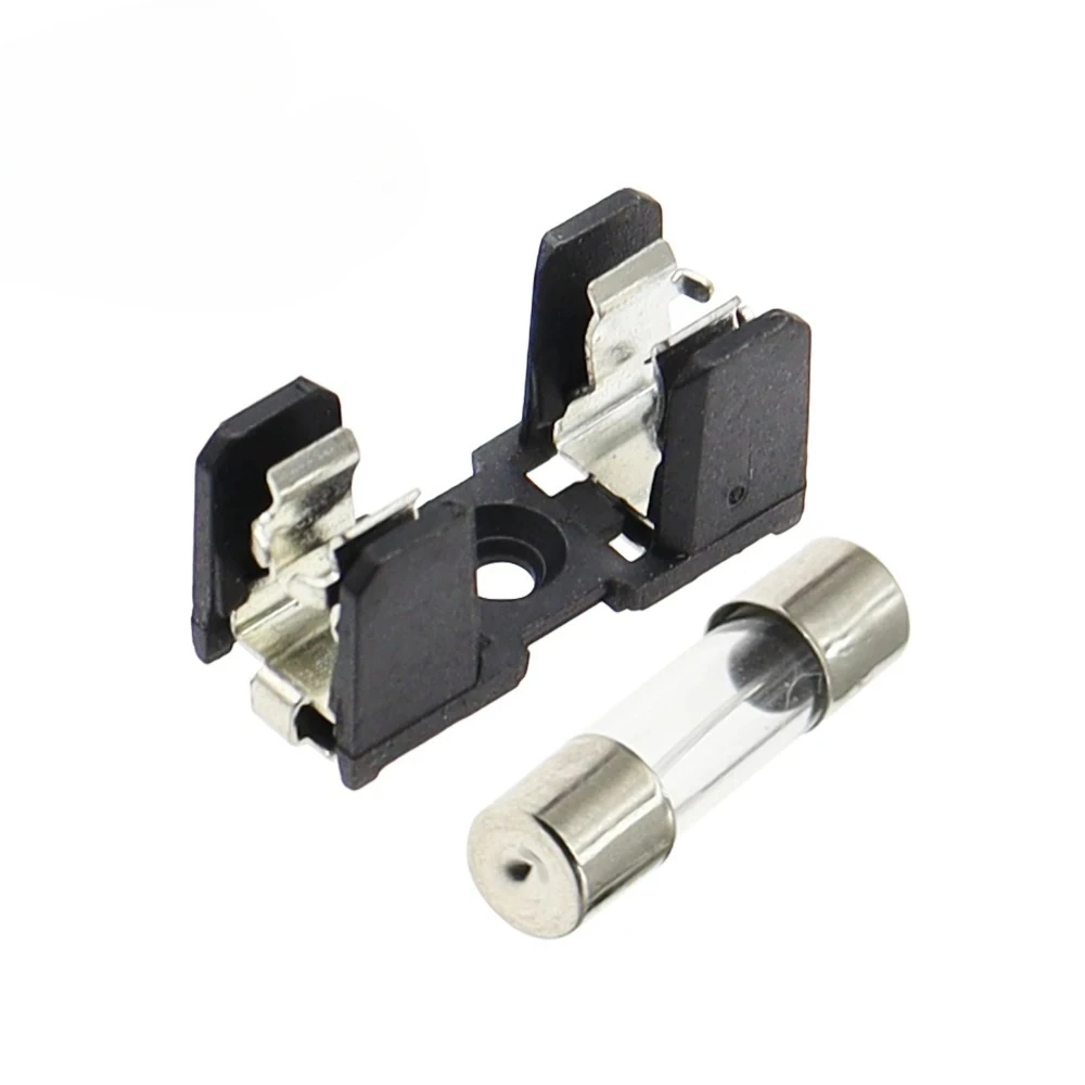 5PCS 5X20MM 유리 퓨즈 홀더 5*20 10A 250V SMD 보험 패널 마운트 퓨즈 홀더