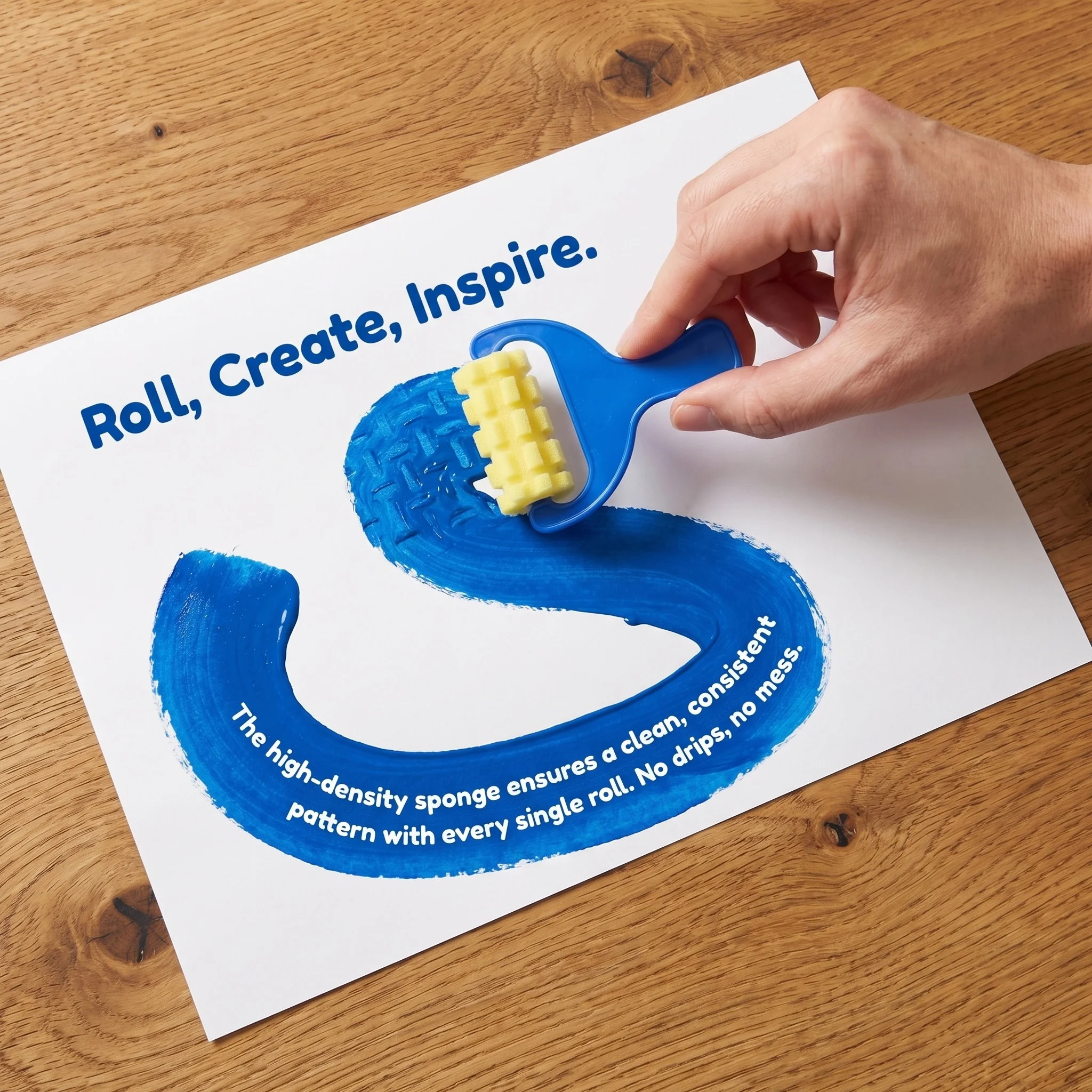 4개 패턴 스펀지 롤러 스탬프, DIY 아트 공예용 실린더 페인팅 브러쉬, 벽 및 캔버스용 재사용 가능한 텍스처 롤러