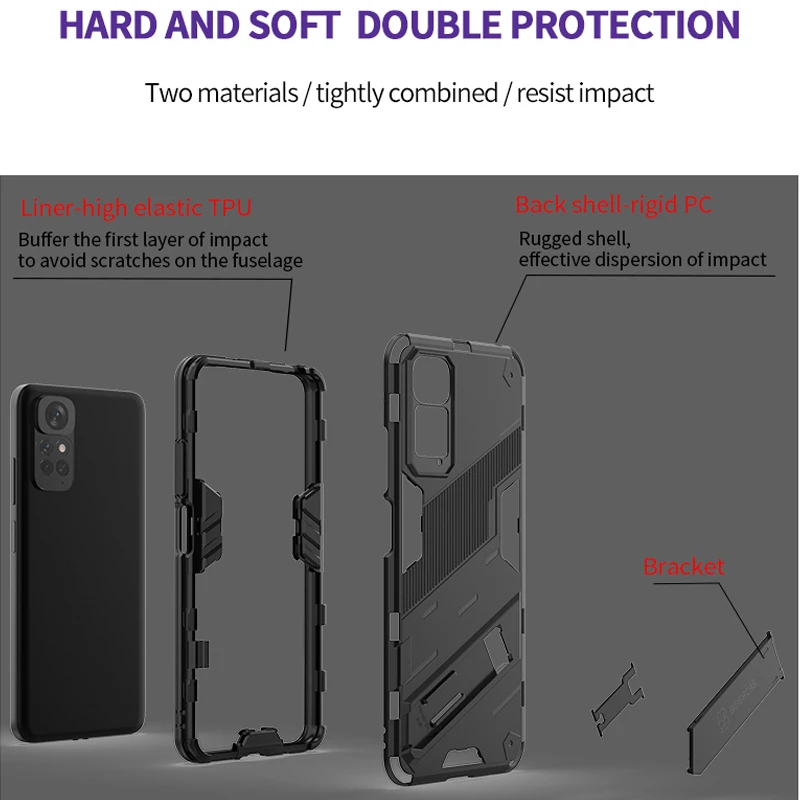 Shockproof Armor Back Cover Case