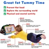 Foldable Crib Toy Activity Soft Book For Toddlers Tummy Time Baby Mirror Infant Toys First Gifts Visual Development Newborn Toys 4