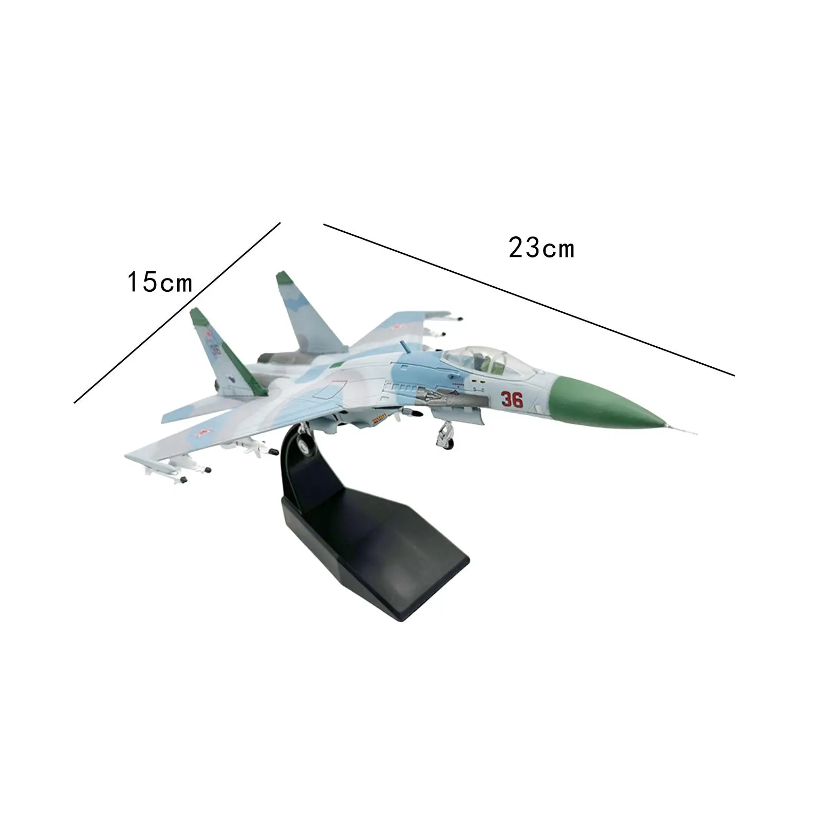 

1/100 Scale SU 27 Aircraft Adults Gifts Diecast Alloy Model Fighters Airplane Display for Cafes Home Livingroom TV Cabinet Shelf