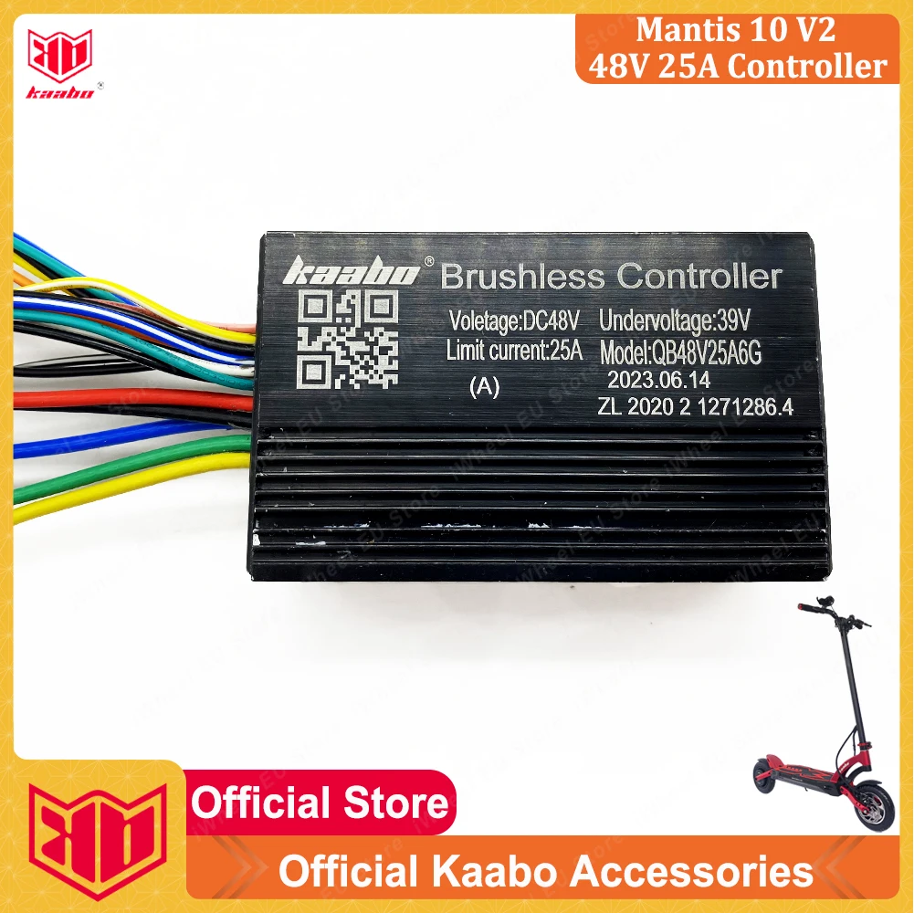 Controller A Onda Sinusoidale Originale Kaabo Mantis 10 48V 25A Nuova E Vecchia Versione Per Scooter 48V 18.2Ah 800W Single Motor Mantis 10 48V