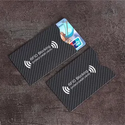 RFID Blocking Credit Card Protection Sleeve Cover (2pcs A)