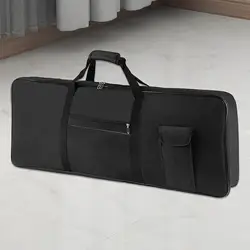 Portable Waterproof Padded Keyboard Case with Pocket and Handle (Black)