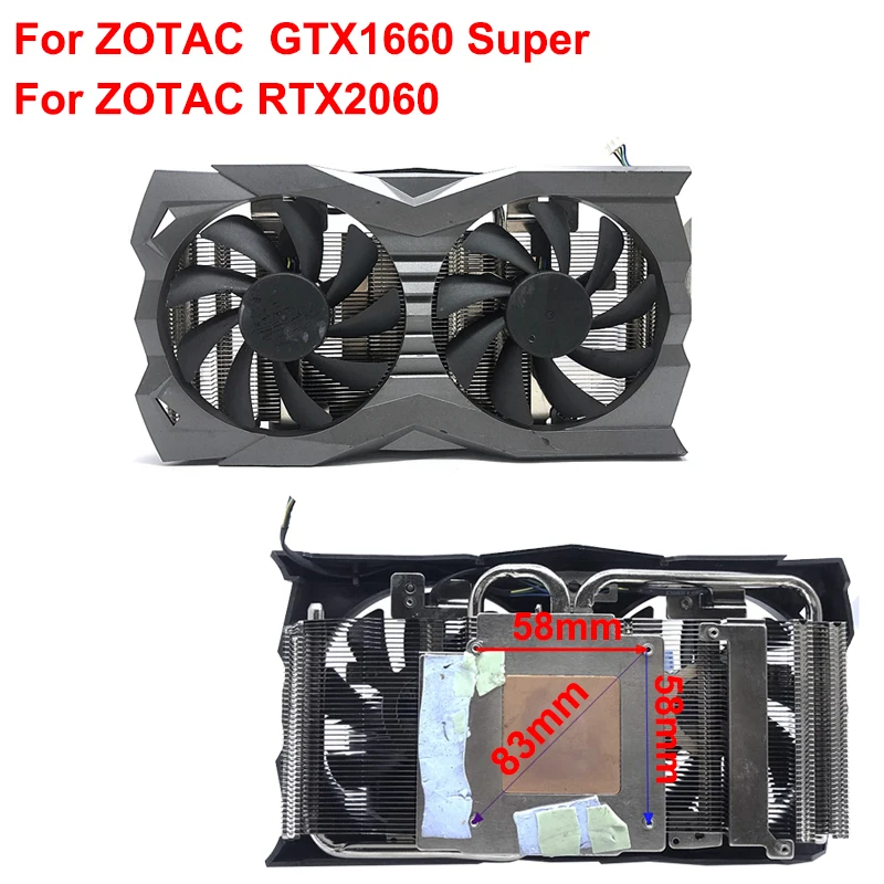 gráficos vídeo dissipador de calor para zotac gtx geforce rtx super mini placa de vídeo refrigeração