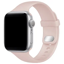 Premium Soft Silicone Watch Strap - Versatile and Durable Bracelet Replacement for 42 44 45 49mm-S10 46 (Pink sand)