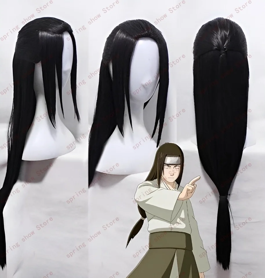 JP Anime Hyuga Neji Cosplay Costume, cheveux noirs super longs, perruque de  bande dessinée droite, vêtements de sauna - AliExpress, image size:914x960