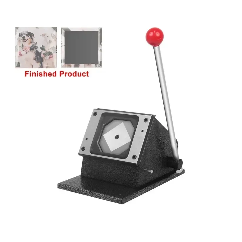 DIY Square Paper Cutter 50*50mm/63.5*63.5mm Suitable for Rectangle Shape Button Making Machine Refrigerator Magnets Badges Pin