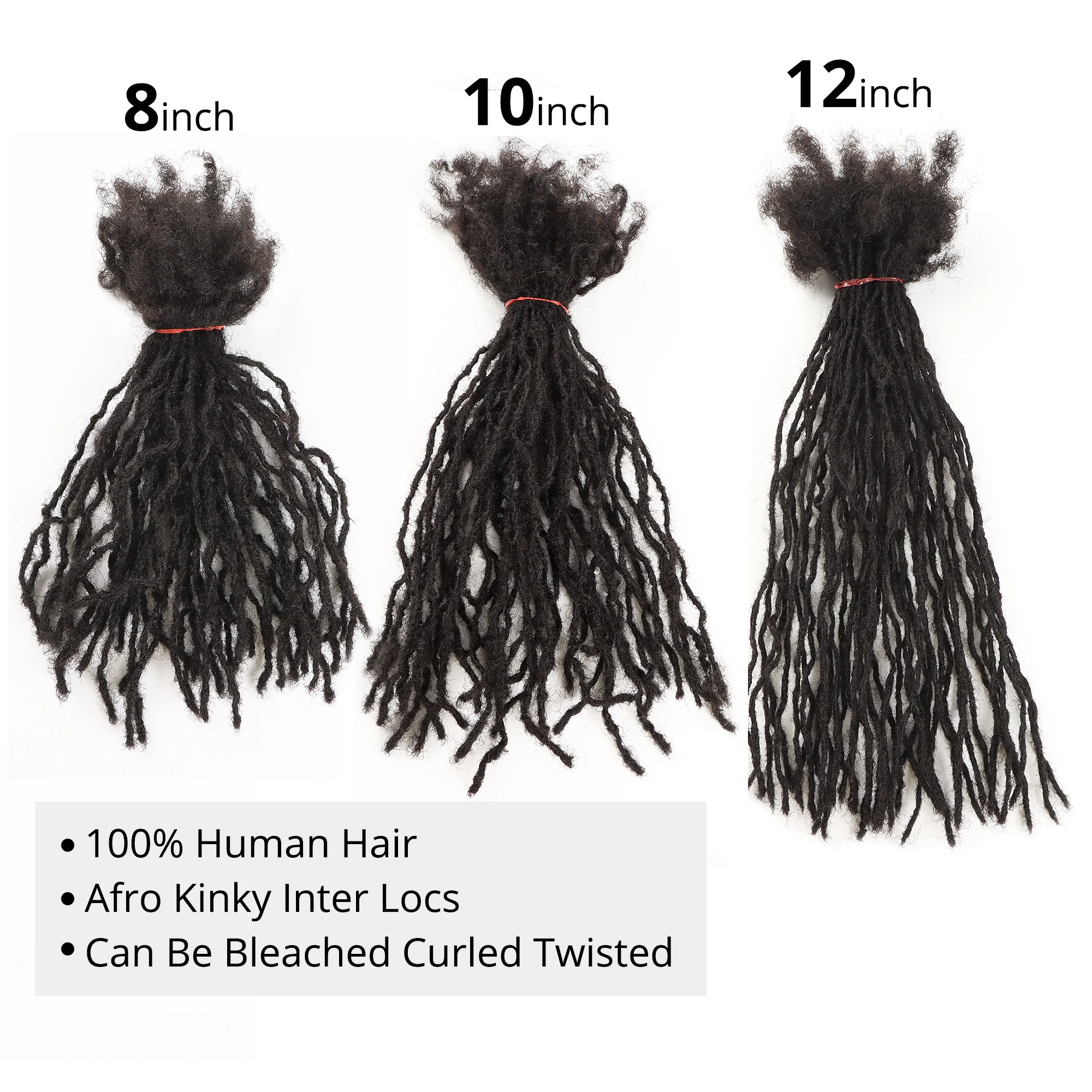 Human Hair Extensions 0.2cm Width Locs Human Hair Extensions