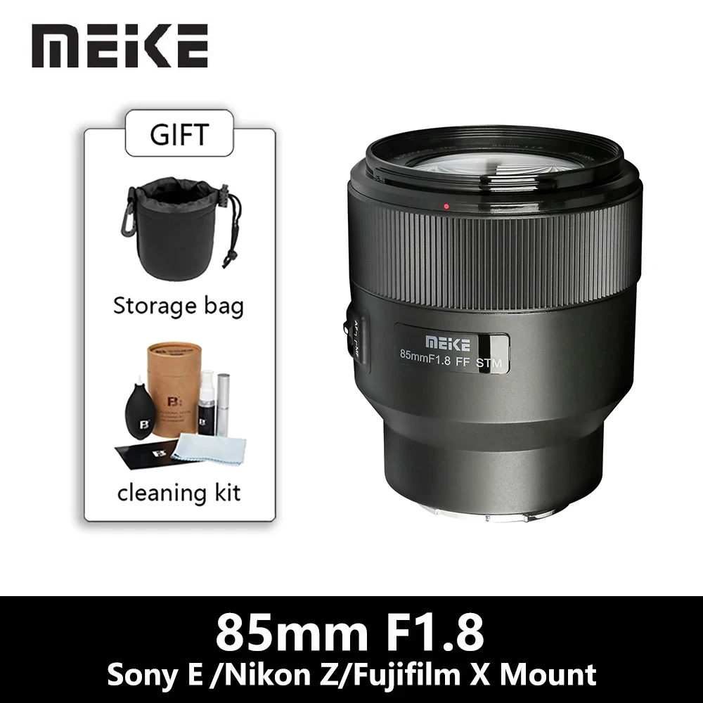 

Meike 85 мм F1.8 Автофокус Средний телефото STM Полнокадровый портретный объектив для камер Nikon Z Fujifilm X Sony E Canon