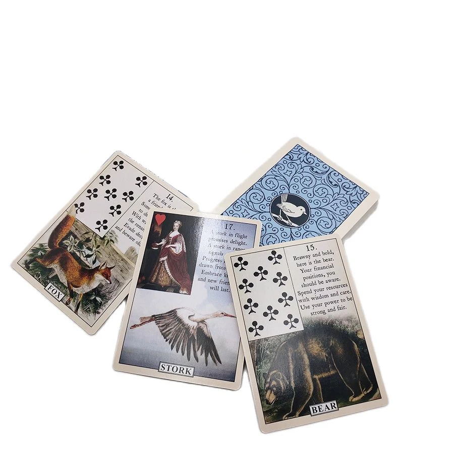 Blue Bird Lenormand Oracle Cards Divination Fate Gameplay English Version  38 Tarot Deck Friend Party Entertainment Board Game - Board Game -  AliExpress