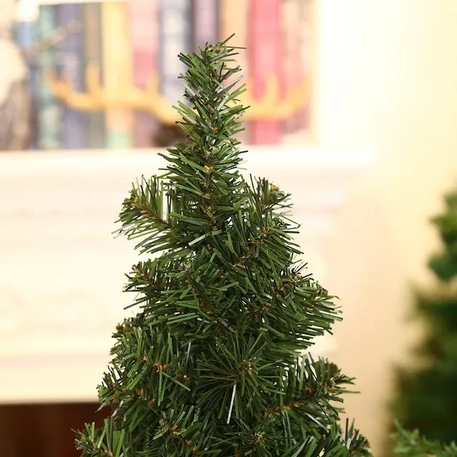 20cm/30cm Mini Green Snowy Pine Christmas Trees Christmas Ornaments DIY Decorative Tree Home Decoration Desktop Decoration 4