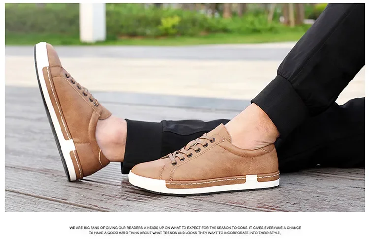 Men Leather Casual Shoes Men Sneakers Autumn Brand Mens Suede Shoes Comfortable Flat Male Footwear Zapatillas Hombre 2024