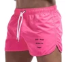 Custom Logo Men's Swim Trunks Beach Shorts Drawstring with Mesh Lining Elastic Waist Plain Breathable Soft Casual Shorts 5