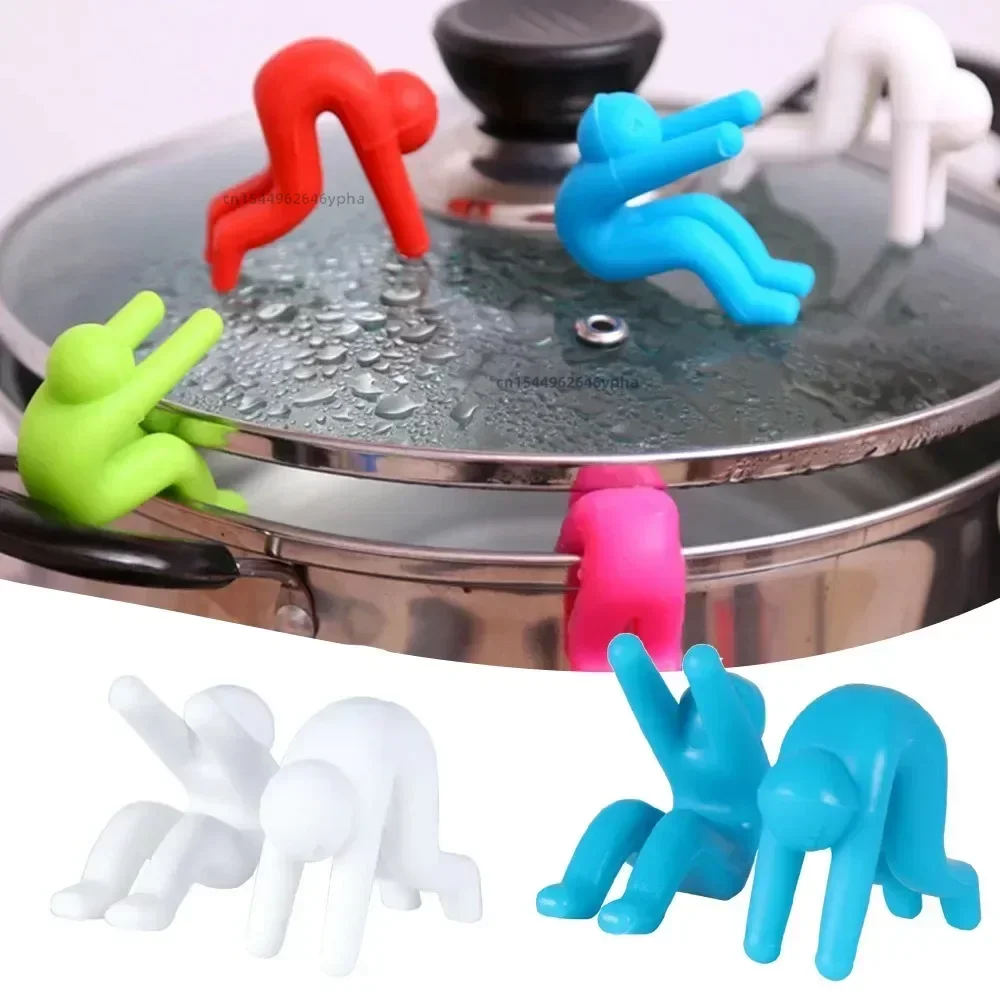 3-Pack Silicone Pot Lid Lifters - Prevent Boil Overs & Kitchen Messes