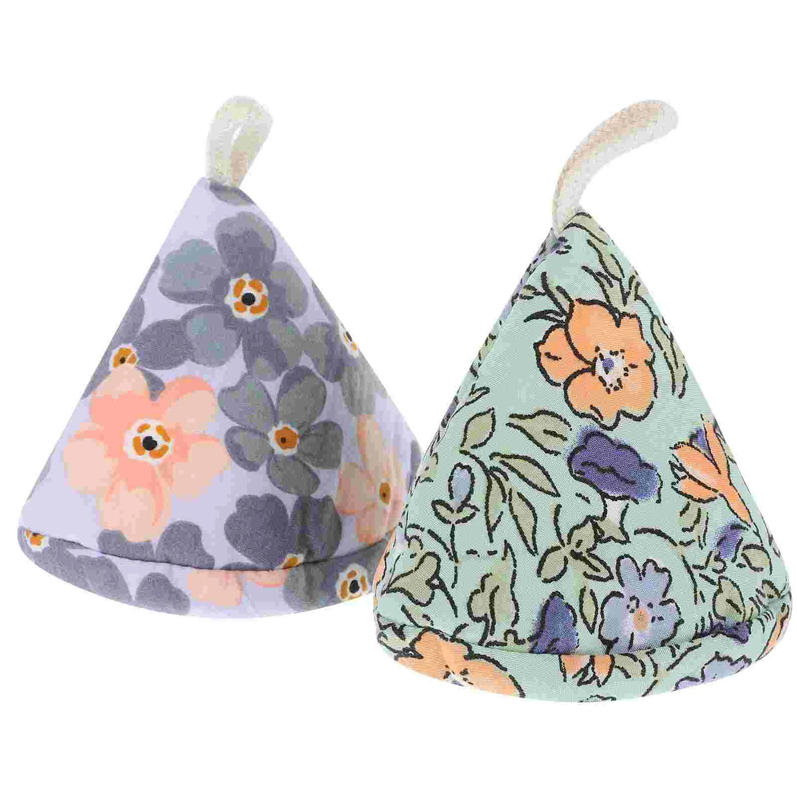

2pcs Triangular Pot Lid Knob Cover Pot Lid Handle Mitts Knob Sleeve Pot Lid Handle Covers