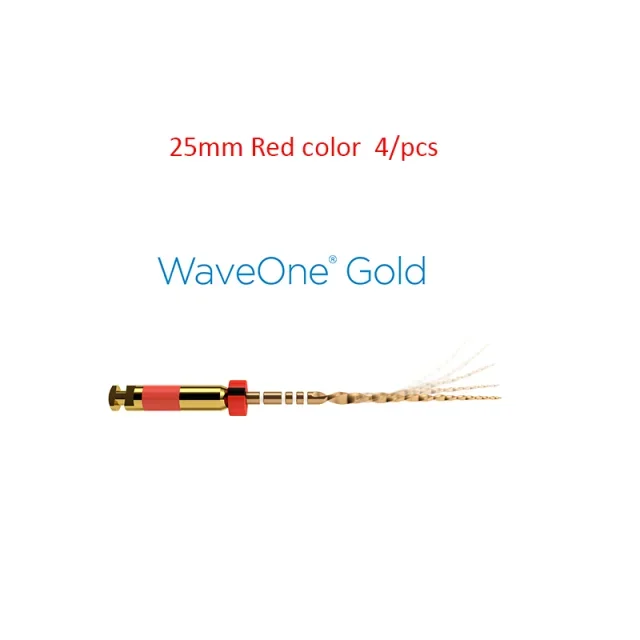 20pcs/5pk Dental Wave taper One Gold Rotary Files Endo Root Canal Treatment Dentistry Instrument Dental Reciprocating Endo Files 4