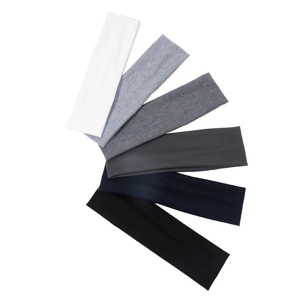 Yoga Elastic Headband Exercise and Fitness Headband Non Slip Solid Color