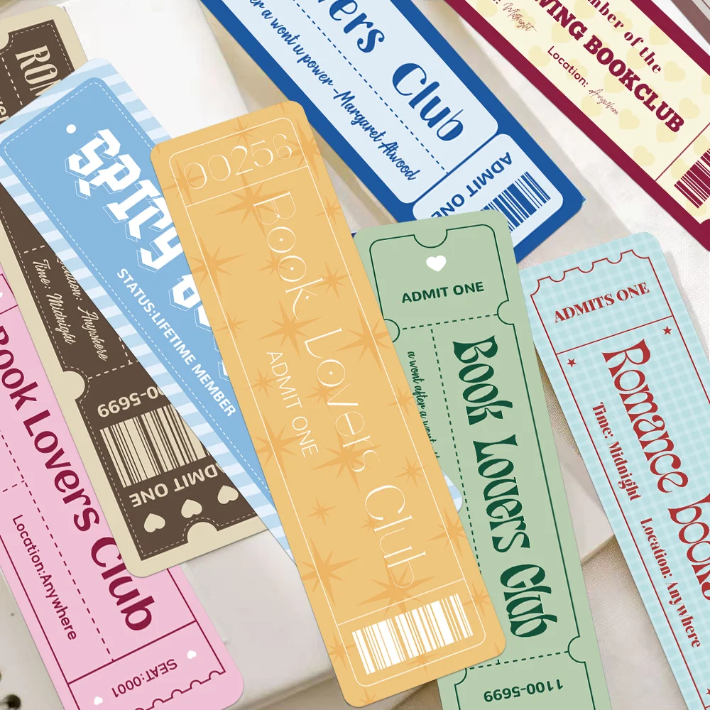 Set of 30 Creative Literary Book Lover Bookmarks for Decoration and DIY Projects