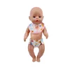 Cute Print Pop Burp Cloth Bibs For 18Inch American&43Cm Reborn Baby Doll Clothes Accessories Our Generation Girl's Toys Gift 2