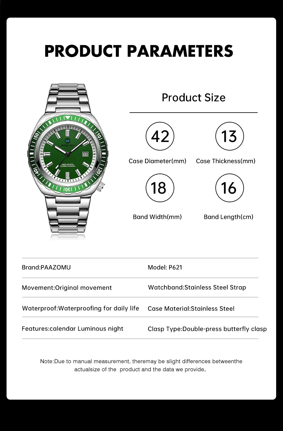 Montre homme de luxe, style business, date, jour de la semaine, étanche, lumineuse, bracelet sport en acier inoxydable, mouvement à quartz._voghion.com