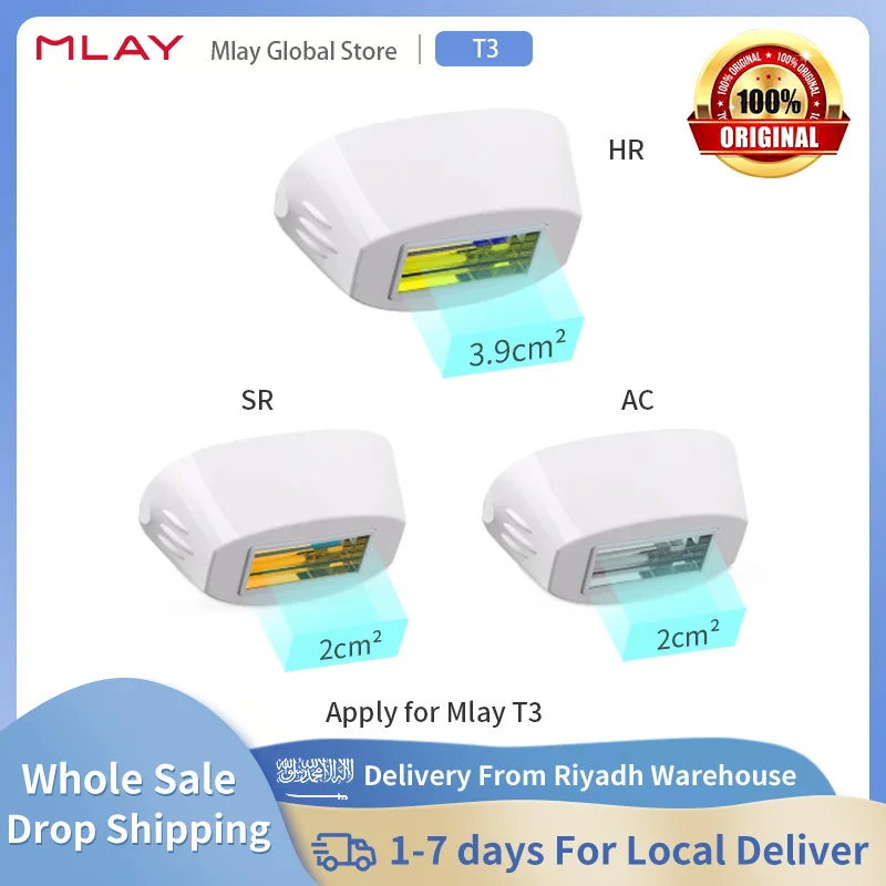 MLAY T3 IPL Laser Epilator Lens Quartz Lamp with 500000 Shots For Bikini Face Body Ice Cooling Hair Removal Accessories