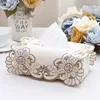 Countryside Style Textile Art Tissue Box Embroidery Hollowing Out Tissue Case Car Living Room Napkin Holder Table Decoration 4