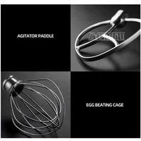 5L Professional Kitchen Cream Blender Egg Beater Stainless Steel Chef Machine Electric Stand Food Mixer 2