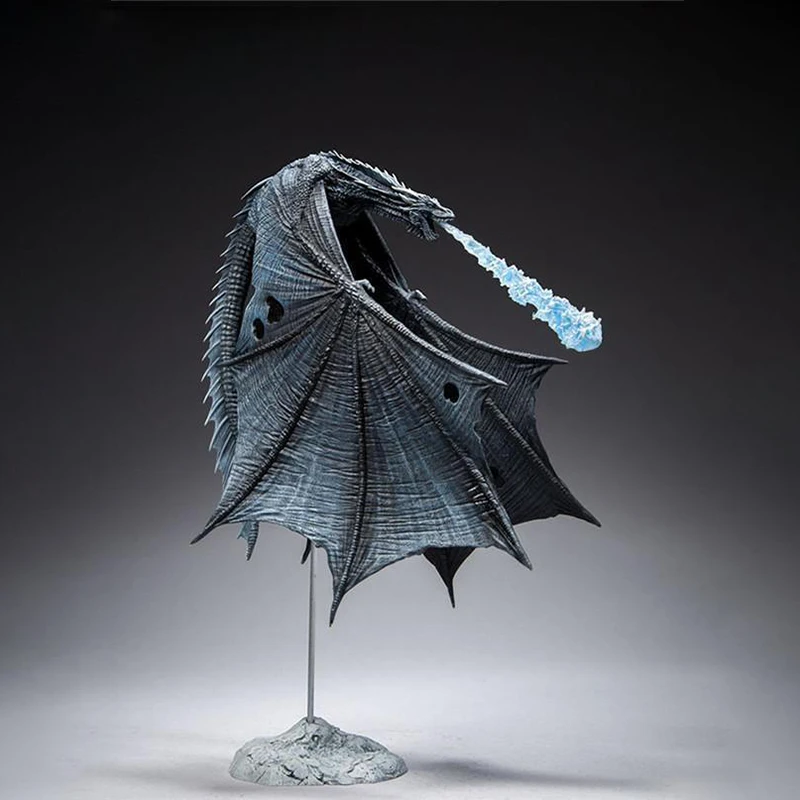 

In Stock Hot Frost Wyrm Viserion Black Dragon Movable Action Figure Model Toys Desk Decor Gift For Friends Collect Gifts