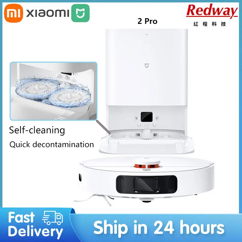 Xiaomi Mijia Self Cleaning Robot Mop 2 Pro 4000PA Smart Home Cleaning