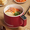 HYUNDAI Multi-function Cooker Household Electric Cooker 1.8L Non-stick Mini Electric Hot Pot Portable Multi Cooker with Steamer 2