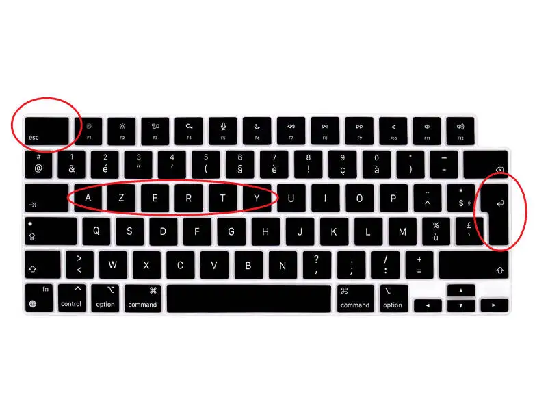 Custodia Per Tastiera Francese Lg Francia Per Macbook Pro 14 Pollici 2021 A2442 M1 Pro/Max E Macbook Pro 16 Pollici A2445 Versione Ue