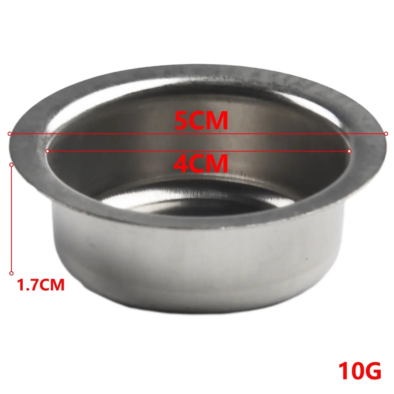 High Quality Candle Cups Accessories For Glass Candles True Color 5*5*1.7cm Stainless Steel Hardware Specifications