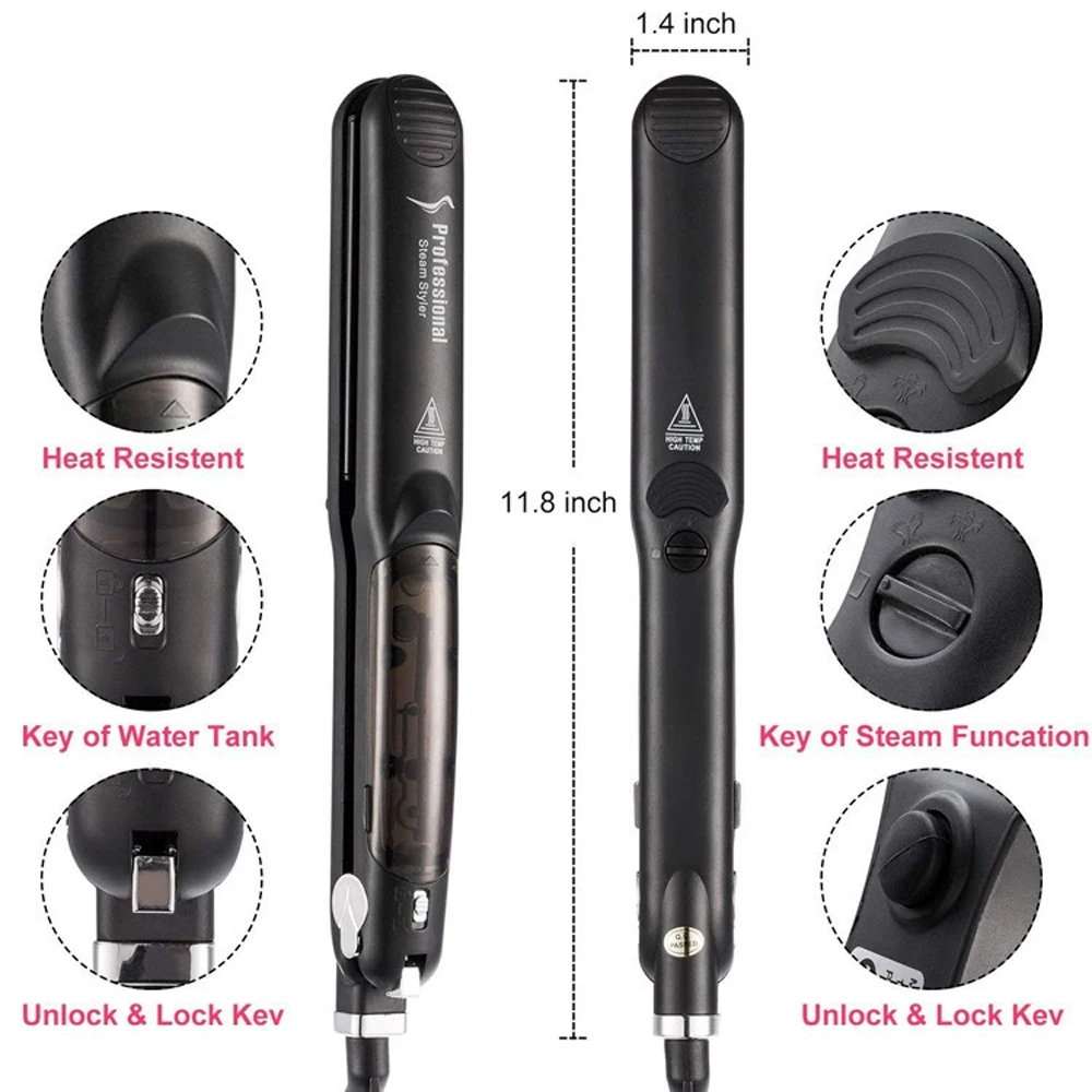 Professional Hair Straightener For Women 4-gear Temperature Adjustment Flat Iron Curling Iron Hair Curler Gifts Mother's Day 6