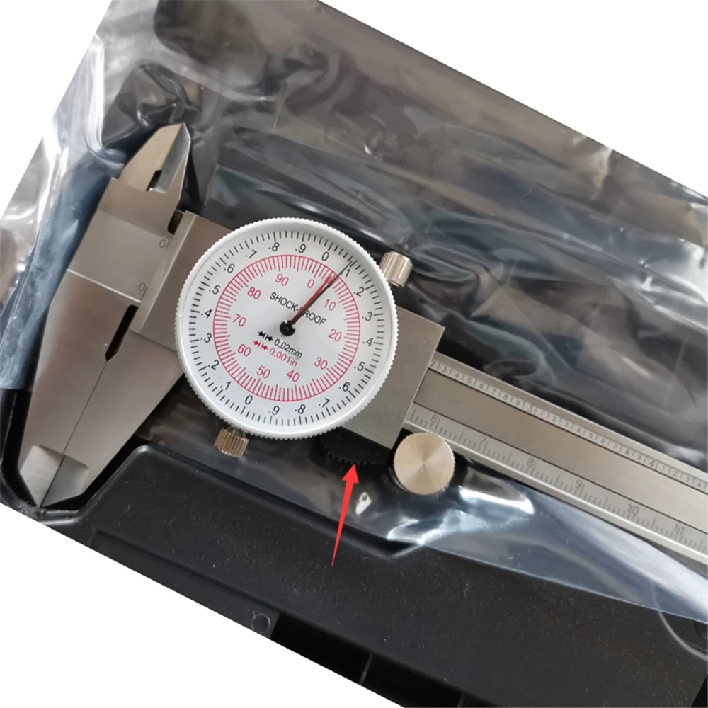 Messuhr mit Zifferblatt, metrisch/Zoll, 6 Zoll, 8 Zoll, 12 Zoll, Standard, Dual-Skala, Präzisions-Industrie-Edelstahl-Vernier-Messuhr – Detail 1