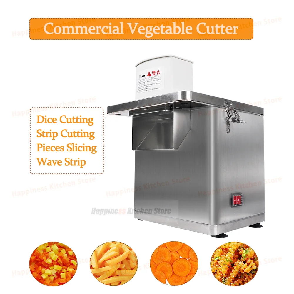Machine multifonctionnelle de découpe de légumes, carottes, pommes de terre, trancheuse, machine commerciale de découpe de dés, petite trancheuse électrique, déchiqueteur - 6