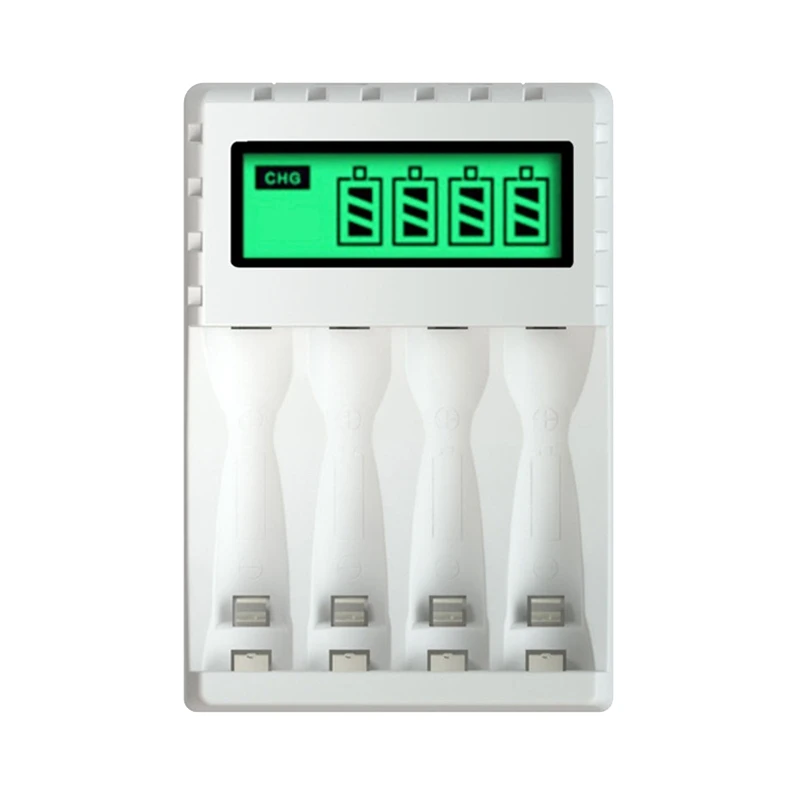 

Smart Intelligent LCD Display Battery Charger with 4 Slots for AA/AAA NiCd NiMh Rechargeable Batteries Nimh AA Charger