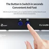 4 Ports USB 2.0 Sharing Switch Switcher 4 or 2 in 1 Out Printer Cable Adapter Box For PC Scanner Printer Laptop Desktop Computer 4