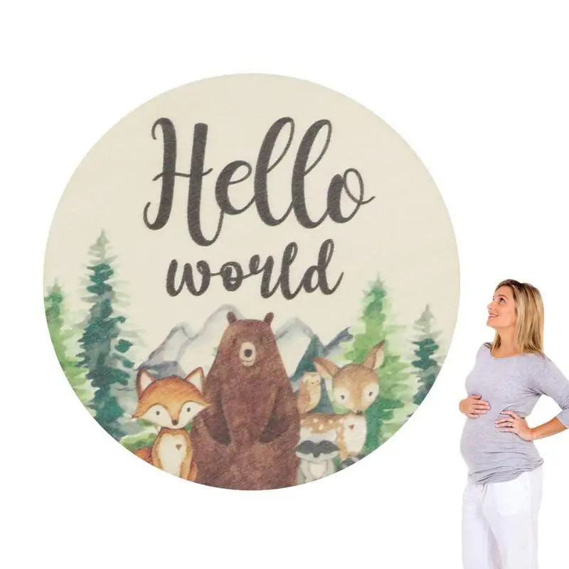 

Baby Milestone Blocks Wooden Monthly Milestone Photo Cards Photo Prop Milestone Discs Baby Announcement Cards Baby Growth And