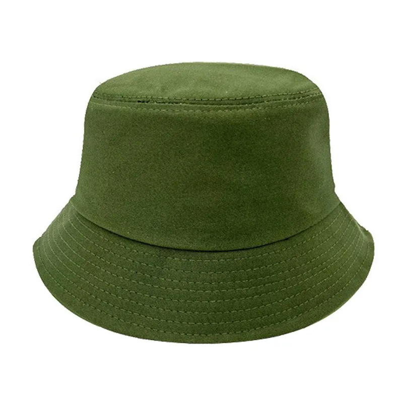 DIY Print Embroidery Bucket Hats Fisherman Cap Basin Caps Panama gorros Cotton Sun Hats