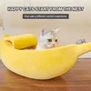 Banana Cat Bed Cute Cat Mat Beds Warm Durable Portable Pet Basket Kennel Dog Cushion Cat Supplies