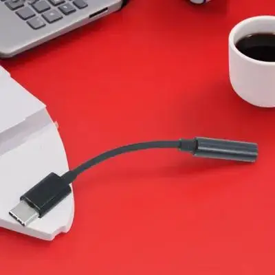 1Pcs 오디오 어댑터 케이블 유형-C  3.5mm 이어폰 변환기 USB-C 남성  3.5 Aux 오디오 가역형 경량