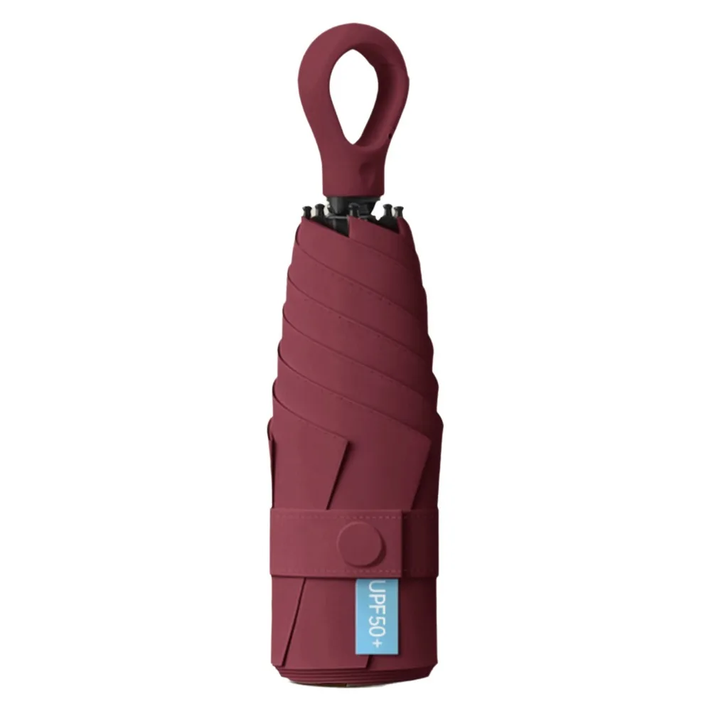 Enhanced Title: Compact UPF50+ UV Protection Pocket Umbrella - Ultralight Portable Sun Shade Parasol