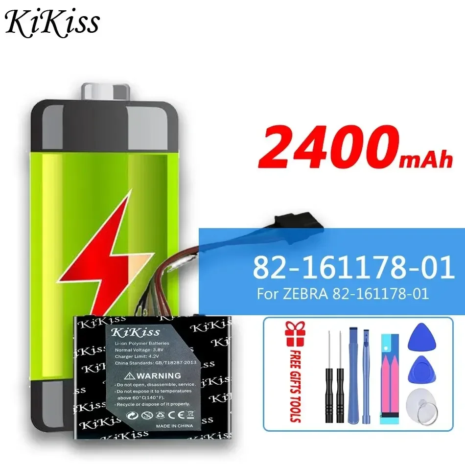 

KiKiss Battery 8216117801 2400mAh For ZEBRA 82-161178-01 Replacement Bateria